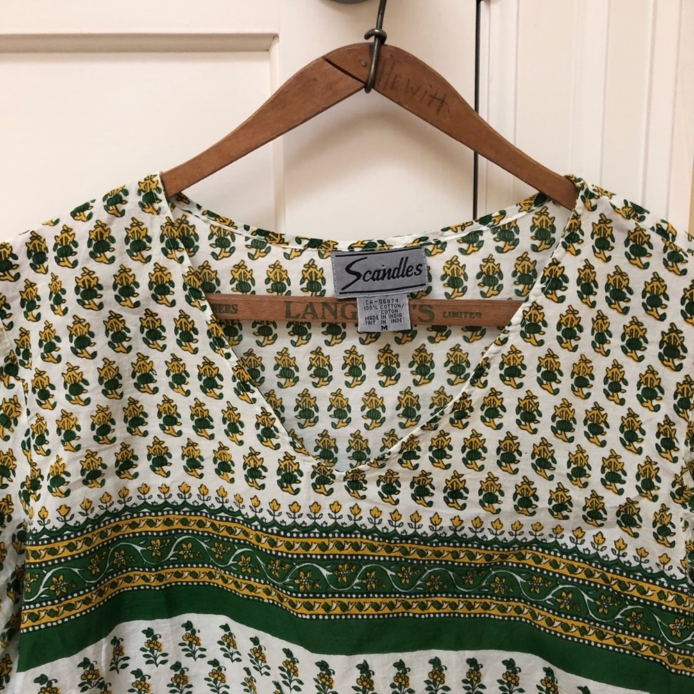Boho Print Cotton shirt